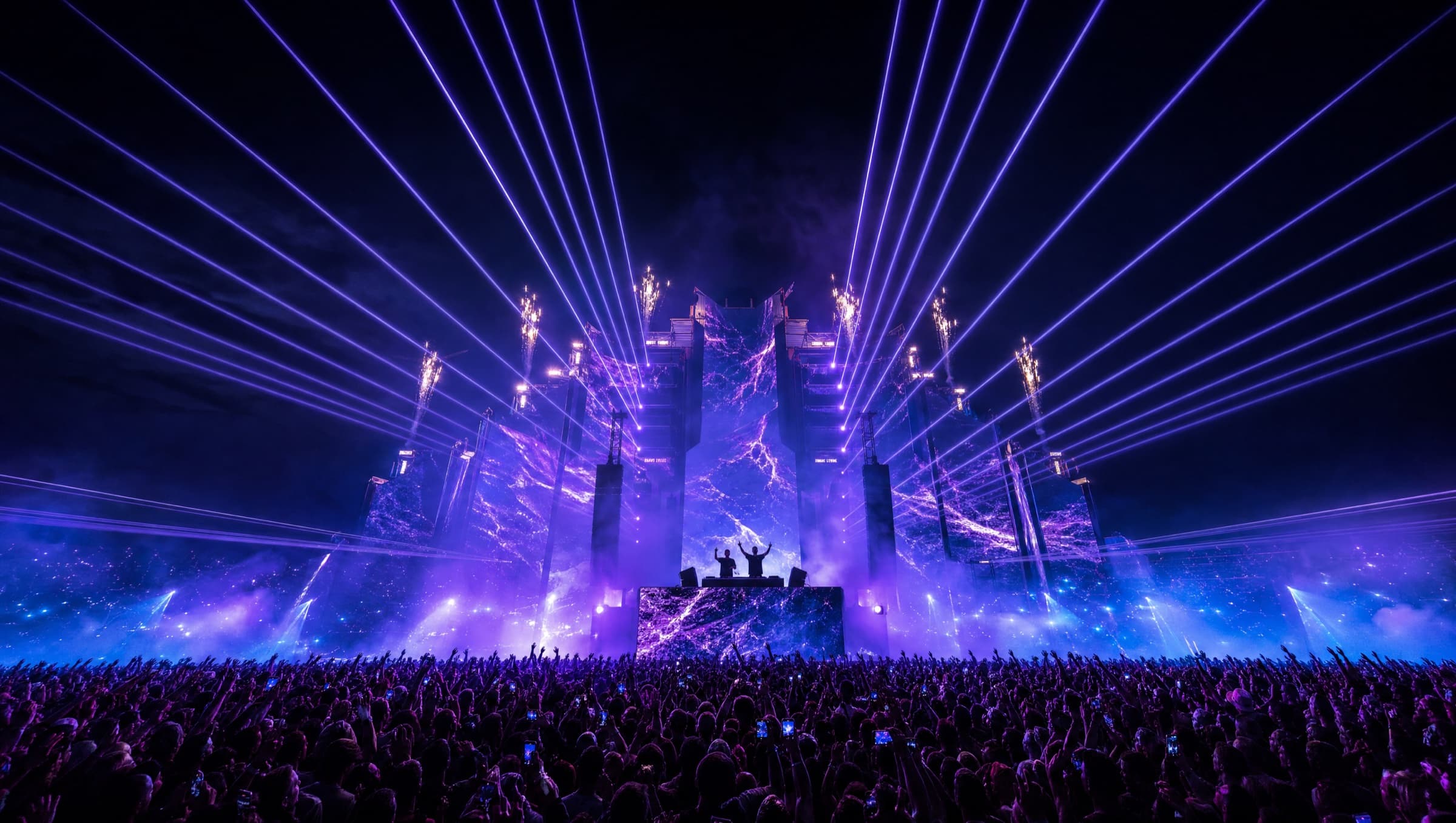 Mainstage de festival sous les projecteurs en Belgique